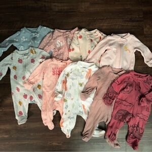 33 Piece Newborn Baby Girl Bundle